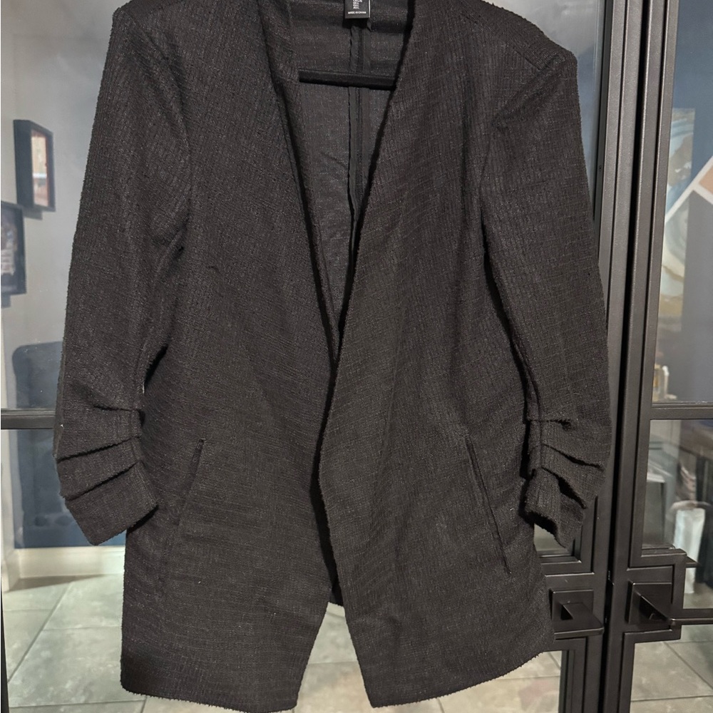 Rachel Zoe Elegant Black Textured Jacket